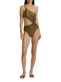 Wylie Twist Cut-Out One-Piece Swimsuit
