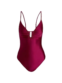 Wylie Plunge Wire One-Piece Swimsuit
