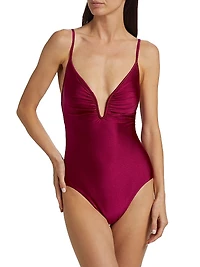 Wylie Plunge Wire One-Piece Swimsuit