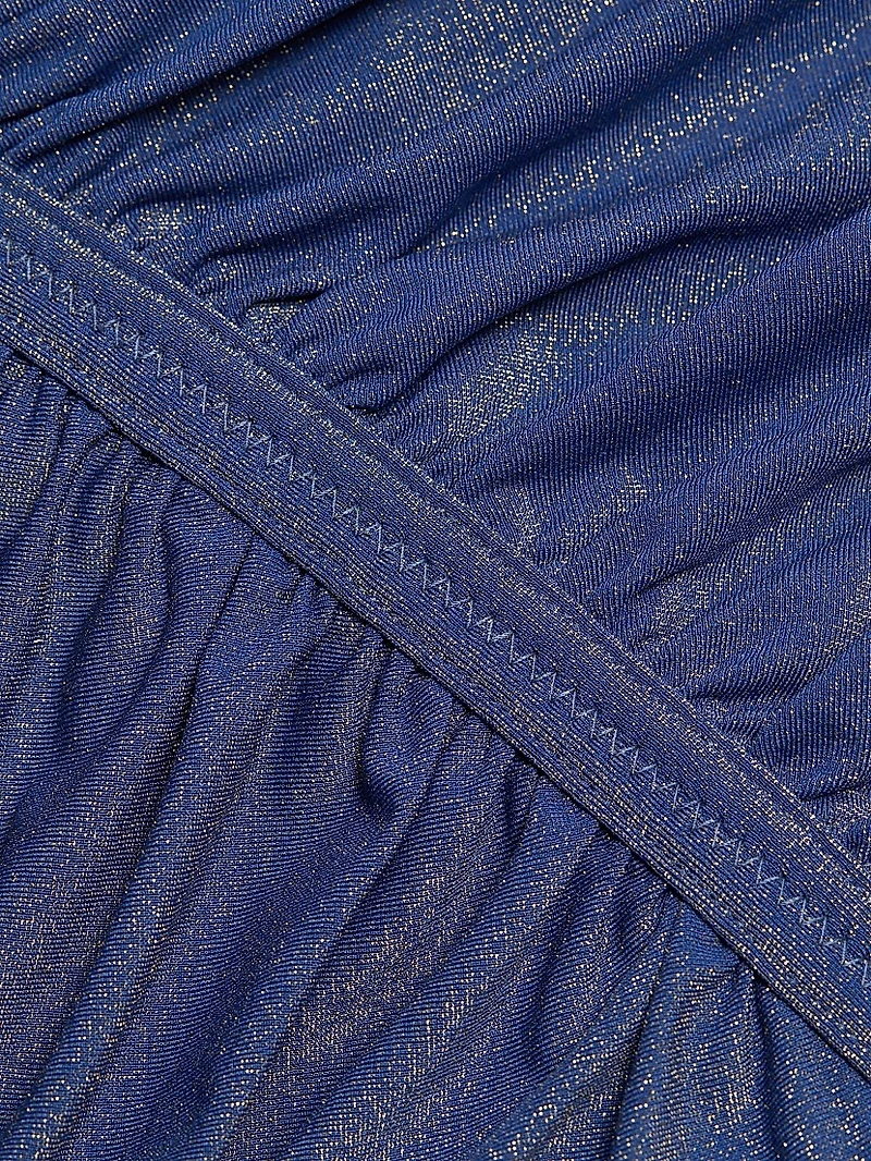 Wylie Metallic Halter One-Piece Swimsuit