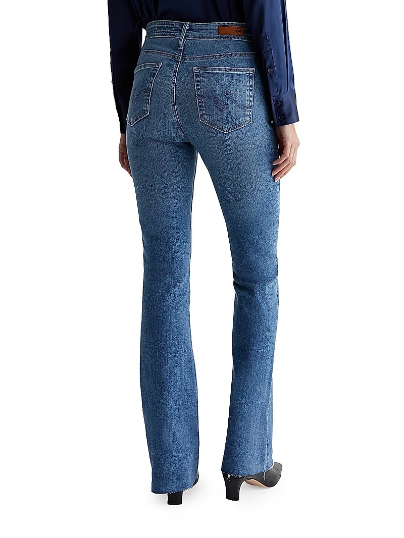 Farrah Mid-Rise Stretch Boot-Cut Jeans
