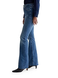 Farrah Mid-Rise Stretch Boot-Cut Jeans