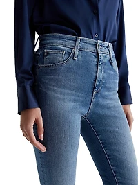Farrah Mid-Rise Stretch Boot-Cut Jeans