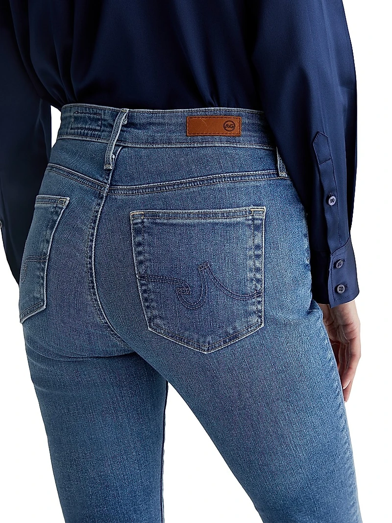 Farrah Mid-Rise Stretch Boot-Cut Jeans