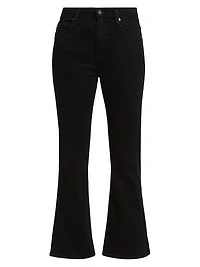 Farrah Mid-Rise Stretch Cropped Boot-Cut Jeans