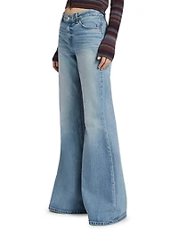Baggy Flare Mid-Rise Wide-Leg Jeans