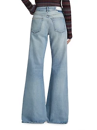 Baggy Flare Mid-Rise Wide-Leg Jeans