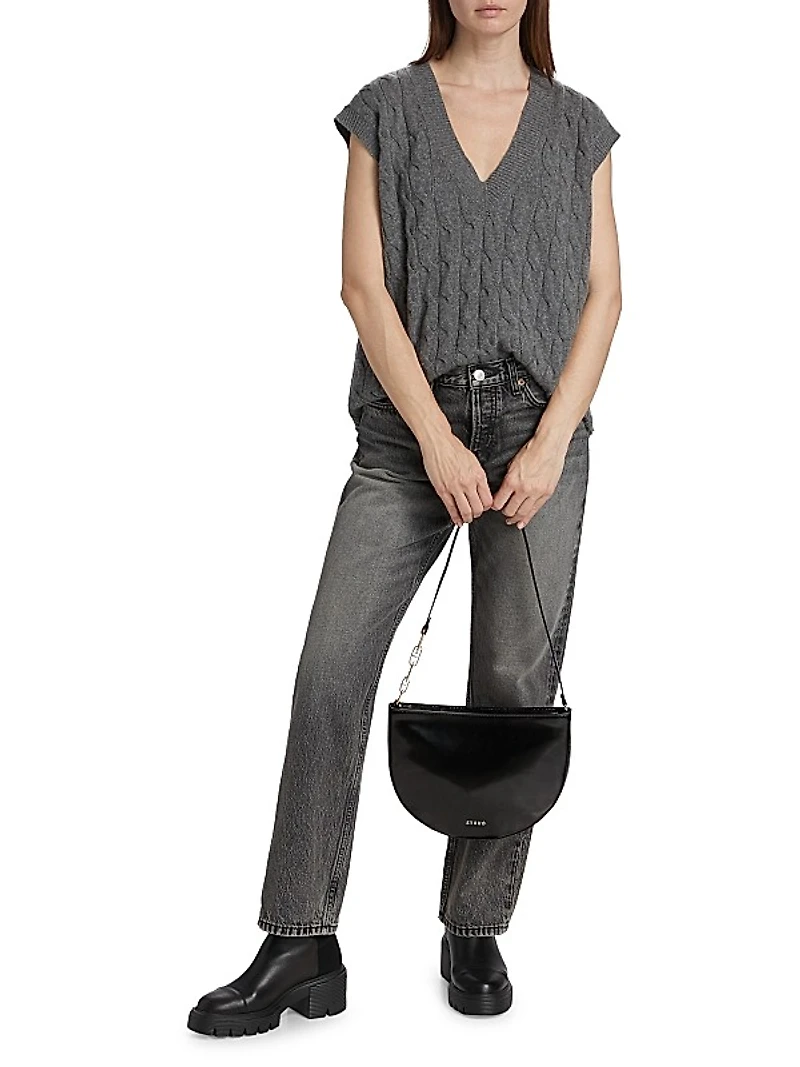Cashmere Cable-Knit Vest
