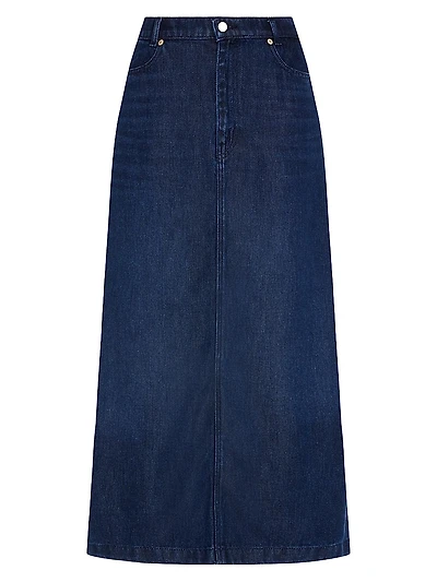 Denim Midi-Skirt