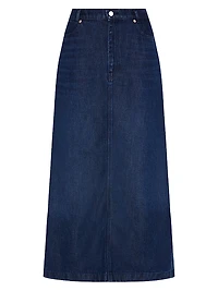 Denim Midi-Skirt