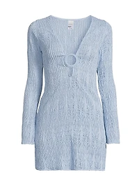 Angie Knit Linen-Blend Tunic