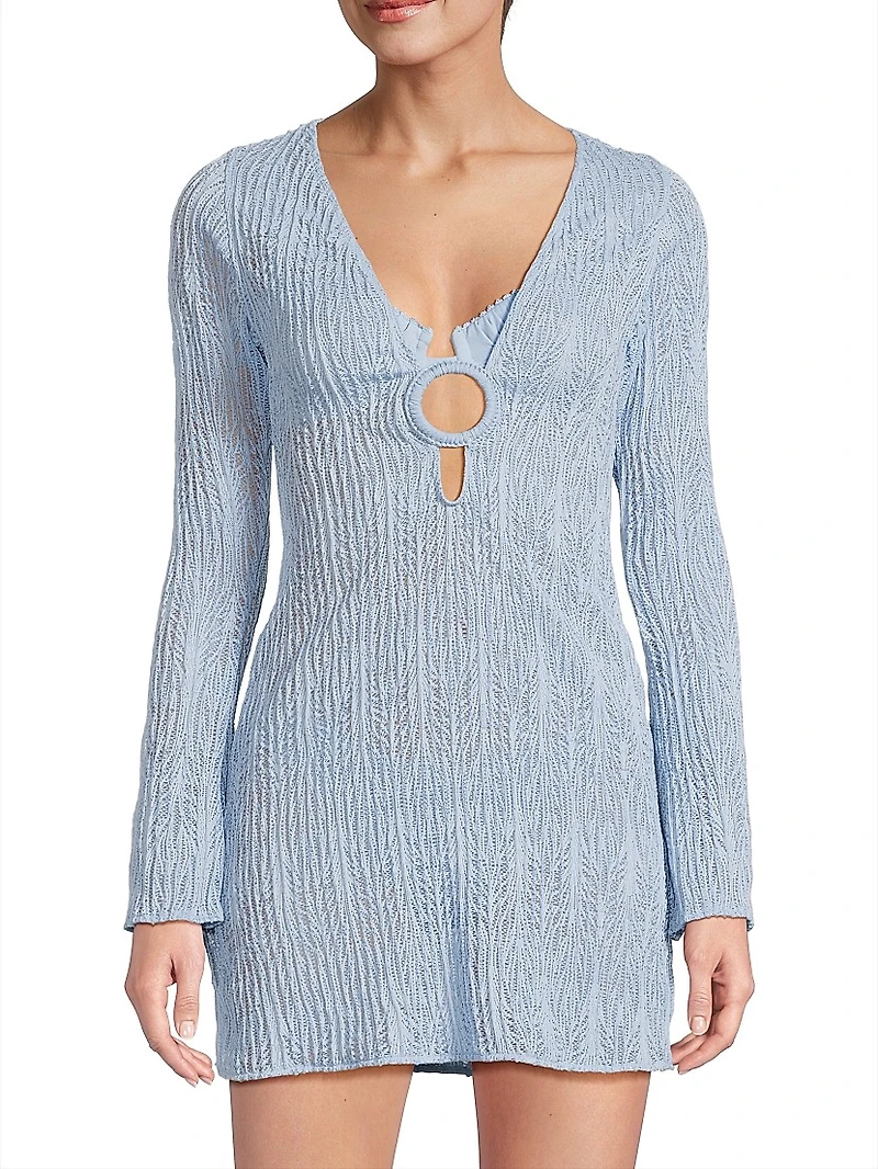 Angie Knit Linen-Blend Tunic