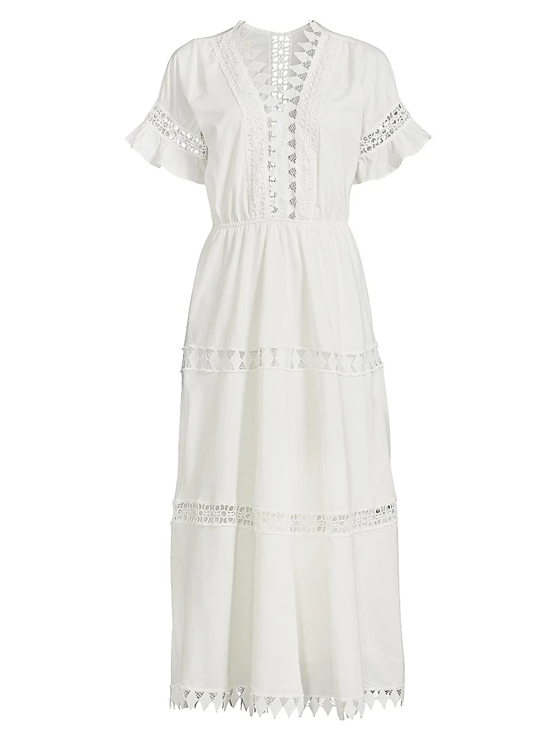 Ora Tiered Cotton Midi-Dress