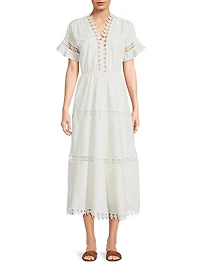 Ora Tiered Cotton Midi-Dress