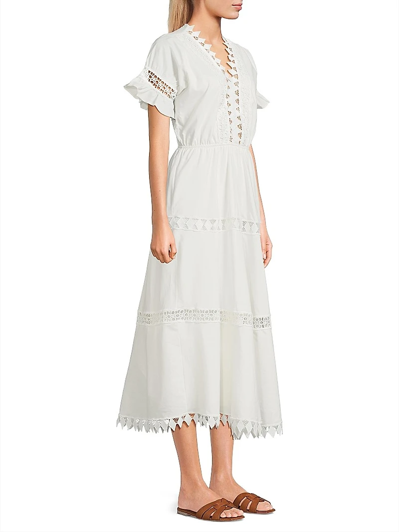Ora Tiered Cotton Midi-Dress