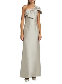 Ines Embellished Bow Column Gown