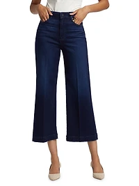 Anessa Stretch-Denim High-Rise Crop Jeans