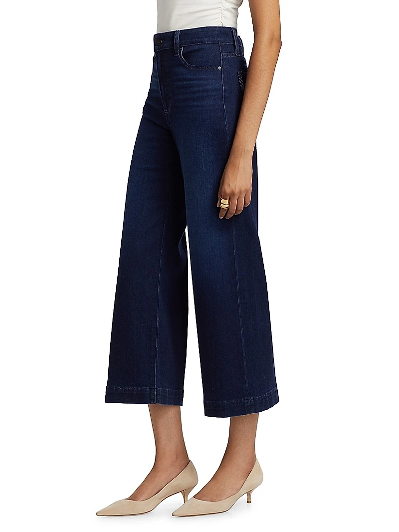 Anessa Stretch-Denim High-Rise Crop Jeans