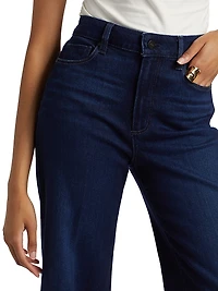 Anessa Stretch-Denim High-Rise Crop Jeans