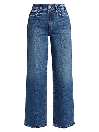 Sasha Denim Mid-Rise Wide-Leg Jeans