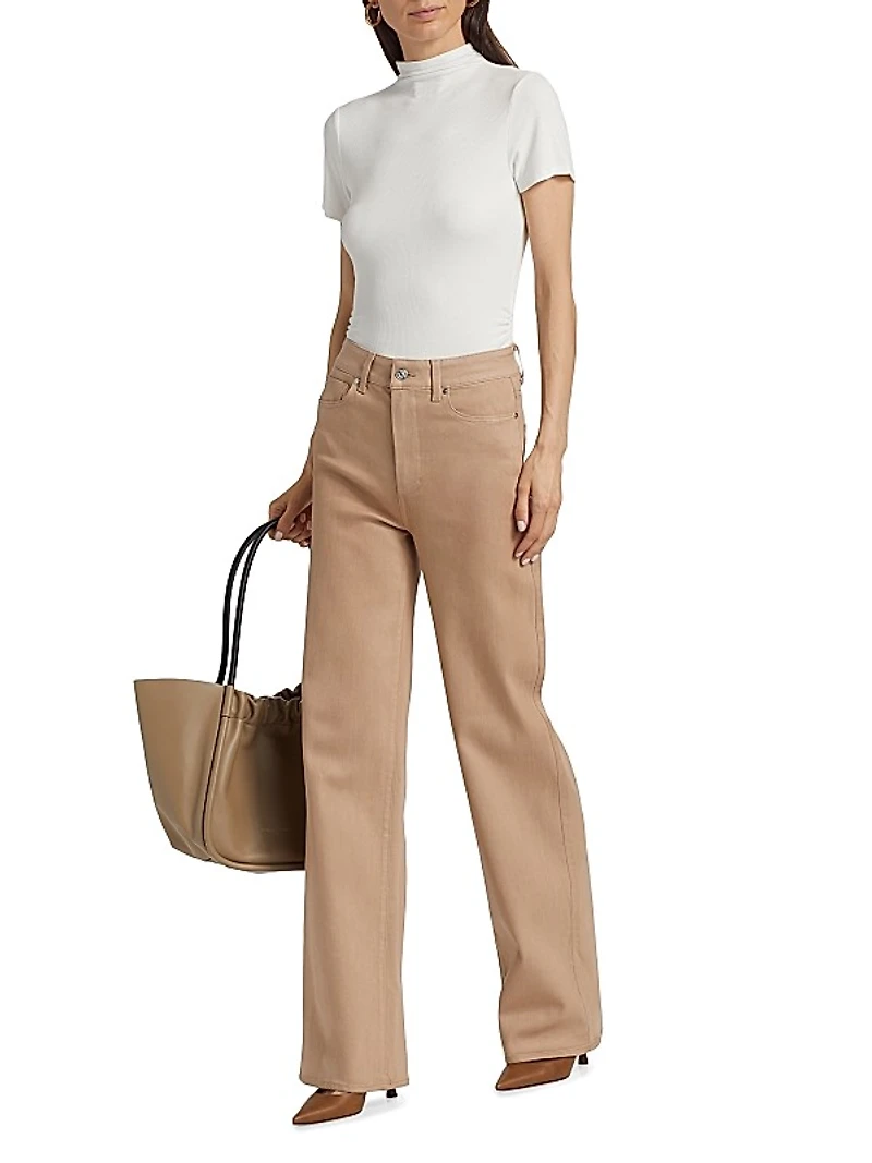 Sasha Mid-Rise Straight-Leg Jeans