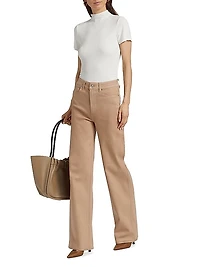 Sasha Mid-Rise Straight-Leg Jeans