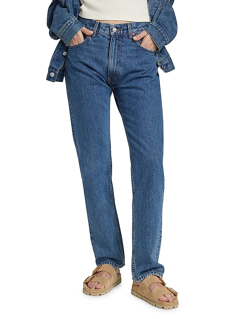 The Mel High-Rise Straight-Leg Jeans