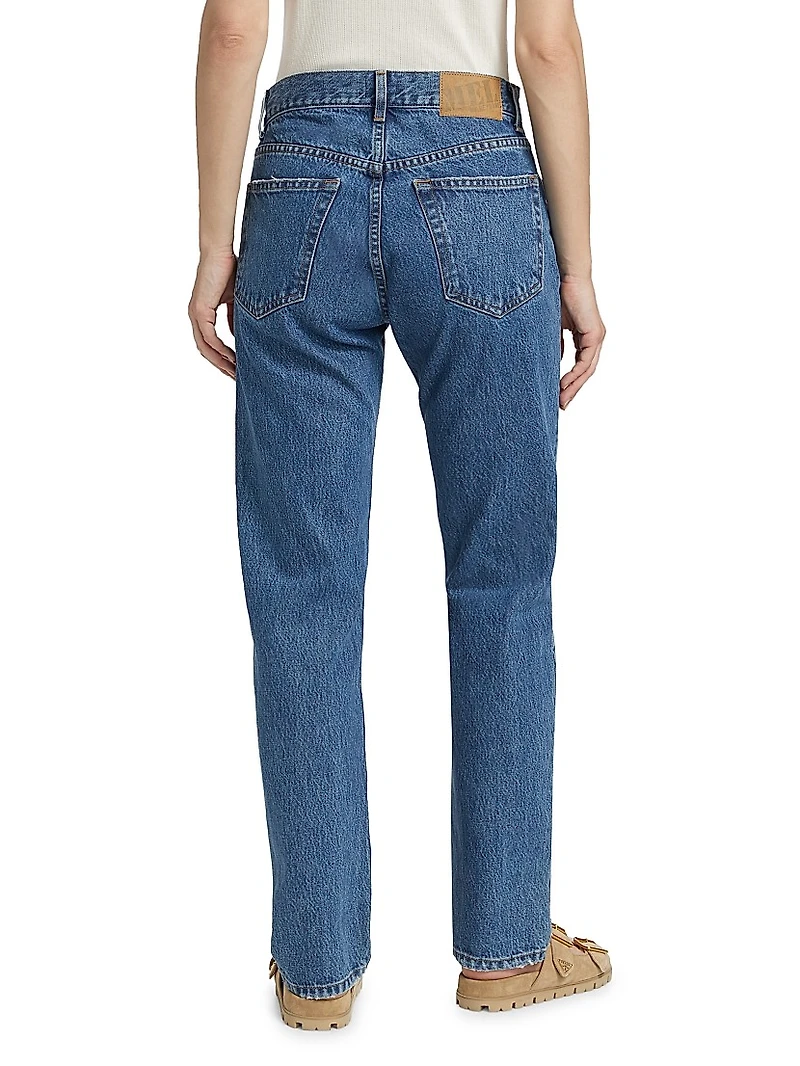 The Mel High-Rise Straight-Leg Jeans