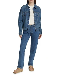 The Mel High-Rise Straight-Leg Jeans