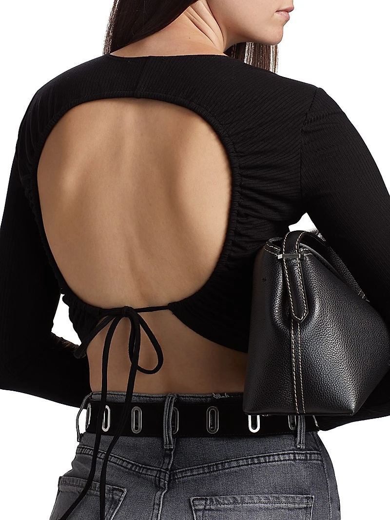 Casey Open-Back Crop Top
