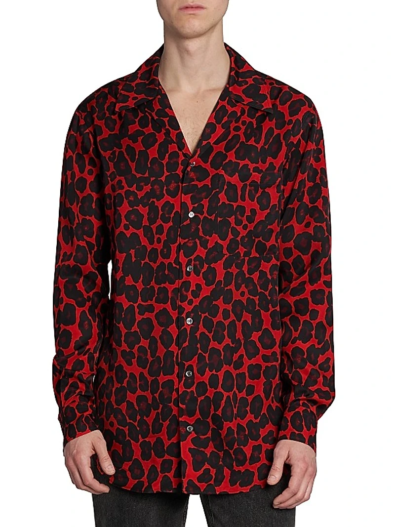 Leopard Camp Shirt