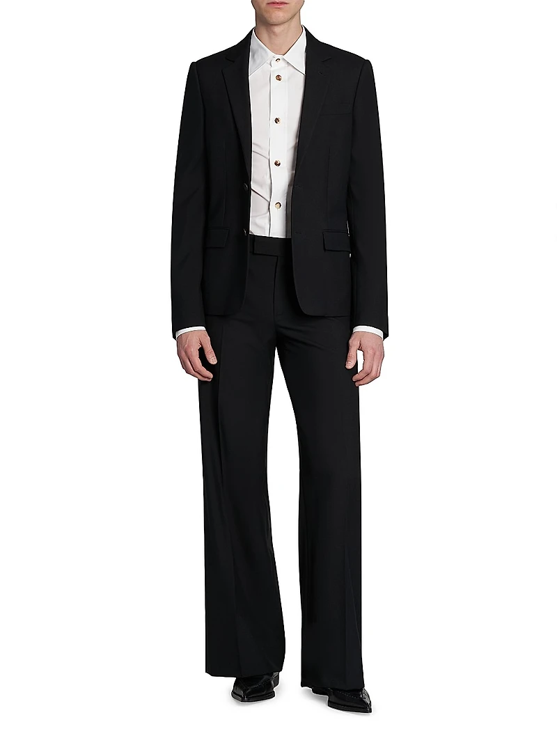 New Permanent Single-Breasted Wool Jacket