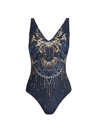 Supernova V-Neck Tank One-Piece Swim Suit