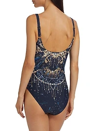 Supernova V-Neck Tank One-Piece Swim Suit