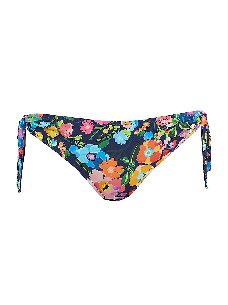 Wild Bloom Side-Tie Hipster Bikini Bottom