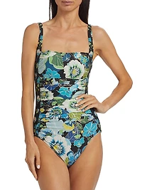 Jenn Ruched One-Piece Swim Suit