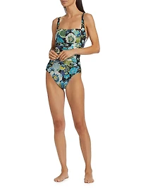 Jenn Ruched One-Piece Swim Suit