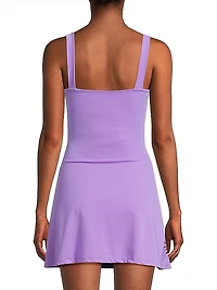 Iris Nights Bullion-Embroidered Minidress