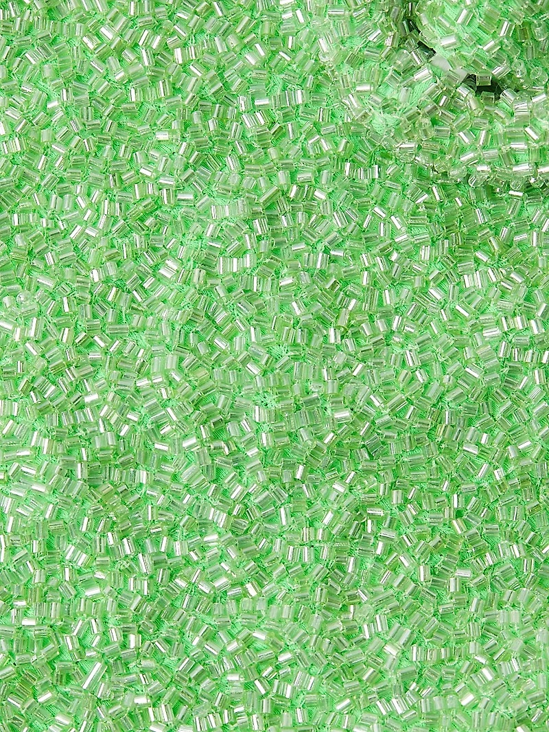 Heidi Beaded High-Waist Bikini Bottom