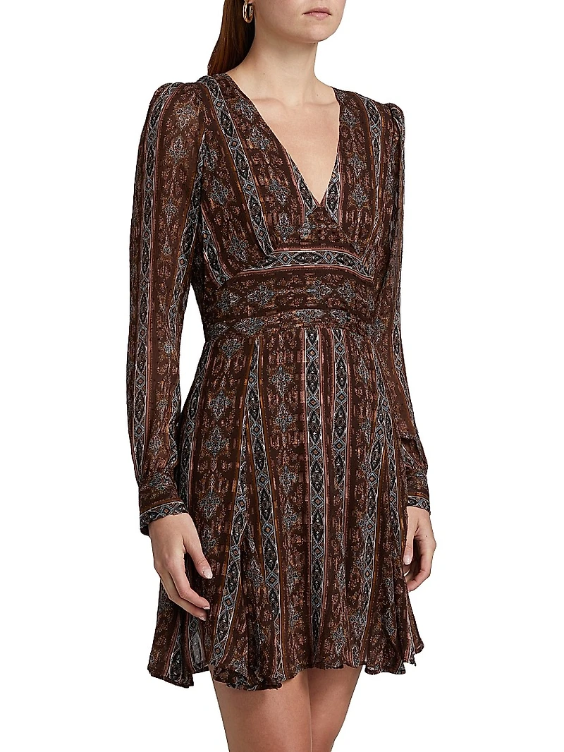 Bucatini Silk-Blend Minidress