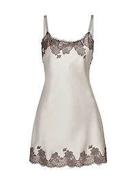 Lolita Silk Lace Mini Slip Dress