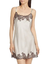 Lolita Silk Lace Mini Slip Dress