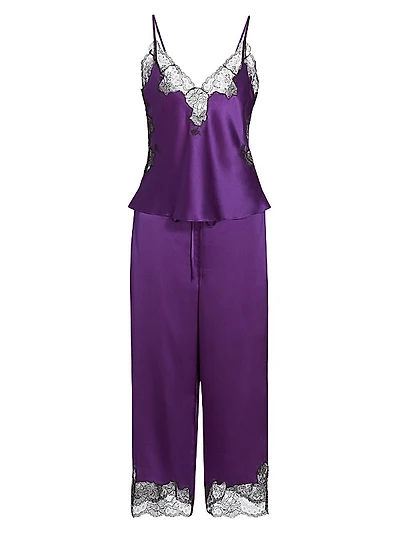 Lolita Silk & Lace Sleeveless Pajamas