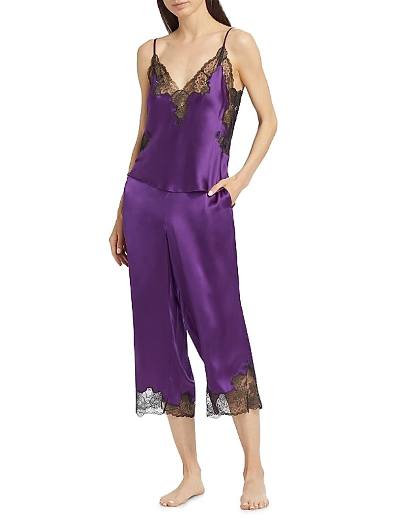 Lolita Silk & Lace Sleeveless Pajamas