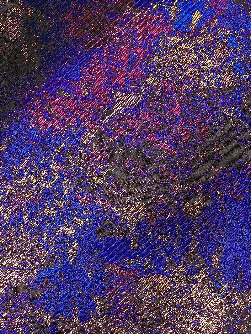 Metallic Jacquard Sleeveless Minidress