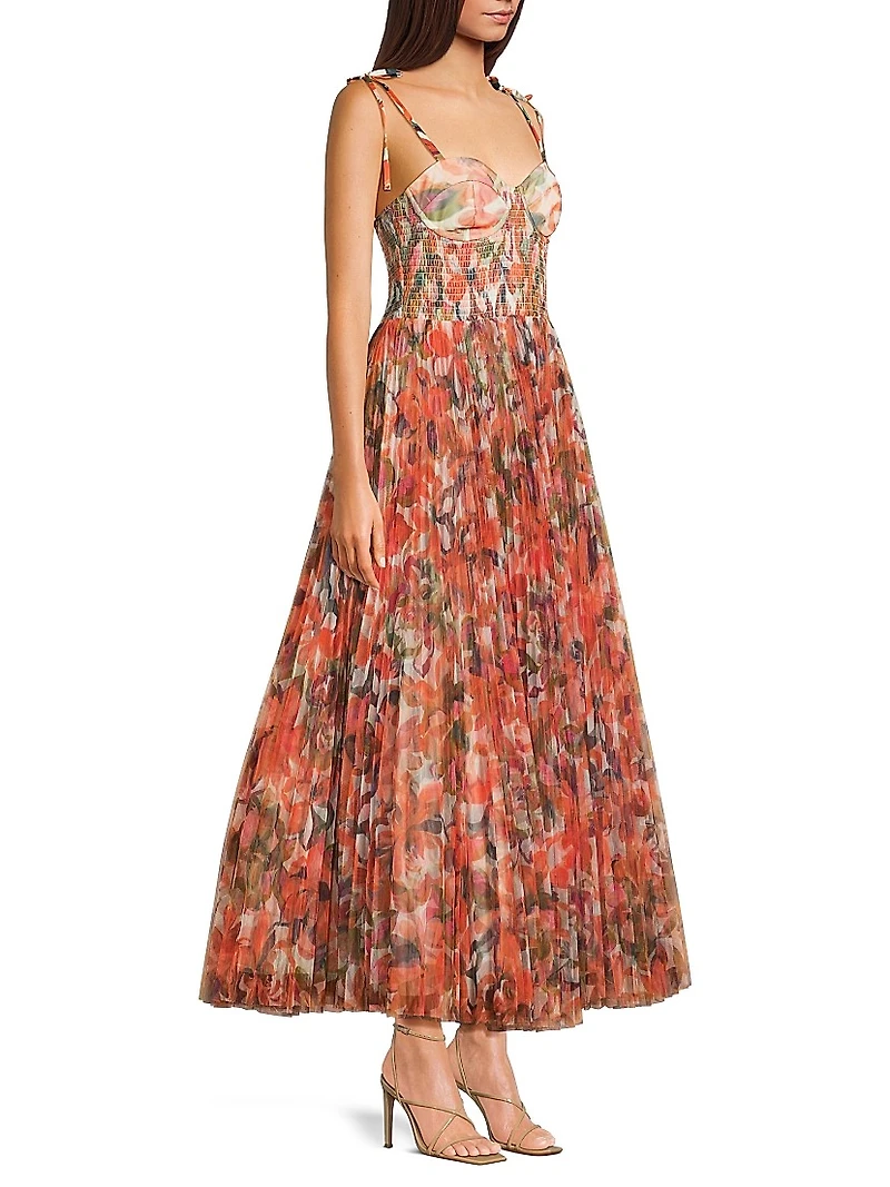 Brianna Shoulder Tie Maxi Dress