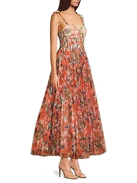 Brianna Shoulder Tie Maxi Dress