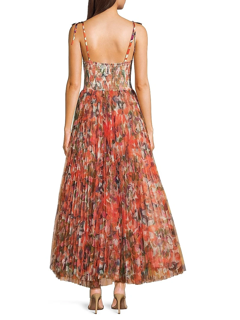 Brianna Shoulder Tie Maxi Dress