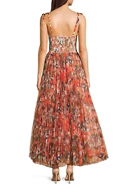 Brianna Shoulder Tie Maxi Dress