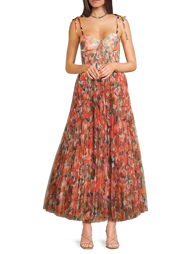 Brianna Shoulder Tie Maxi Dress